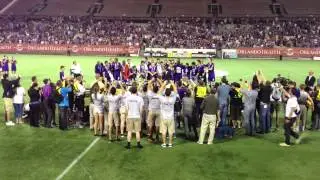 Orlando City Soccer Club receives USLPro Championship Trophy