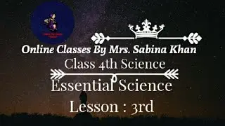 Science for class 4th from book 