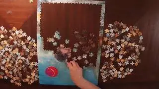 Swimming Dog - Time Lapse Jigsaw Puzzle - 500 piece