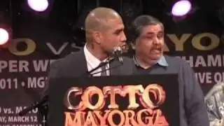 MIGUEL COTTO VS RICARDO MAYORGA - RELENTLESS - Plus Christy Martin Presser At BB Kings NY.