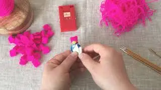Tutorial on How To Knit A Tiny LEGO Guy/Girl Kitty Cat Hat