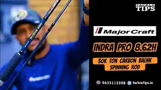 MajorCraft Indra Pro 8.6feet Spinning Rod comes with 30K Ton Carbon Blank & Fuji Reel Seat&guide