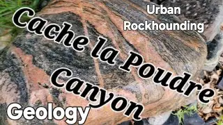 Poudre Canyon Rockhounding Adventure: Pyroxene,  Garnet, Tailings Pile Educational Geology