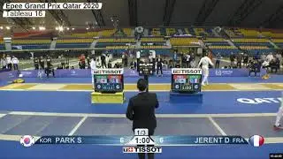 2020 387 T16 02 M E Individual Doha QAT GP BLUE JERENT FRA vs PARK KOR