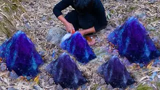 I was looking for crystal gem in the crater and found a large purple gem