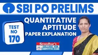 SBI PO 2022 PRELIMS MOCK TEST NO-170 | QUANTITATIVE APTITUDE PRACTICE SET WITH IMPORTANT QUESTIONS