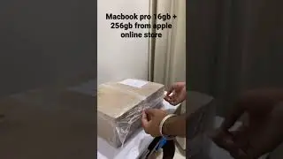 Macbook pro packaging from apple india online store🔥