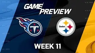 Tennessee Titans vs. Pittsburgh Steelers | NFL Week 11 Game Preview | NFL Playbook