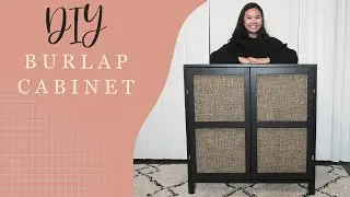 DIY Burlap Cabinet/Console Table on a Budget!! [Only $100]