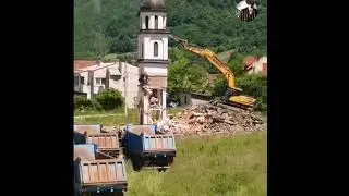 Ru&scaron;enje Crkve u Konjević polju (STRA&Scaron;NO)