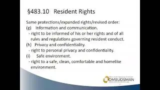 Protecting Resident Rights in Nursing Facilities