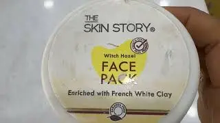 Face Pack | The Skin Story Witch Hazel Face Pack | Glowing Skin Clay Mask | Clear Skin Easy Skincare