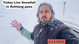 Today heavy snowfall in Rohtang pass || Live snowfall in Manali Rohtang pass || bike bale fas gay |