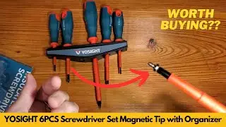 Worth It? YOSIGHT 6PCS Screwdriver Set Magnetic Tip with Organizer   3 Phillips and 3 Slotted