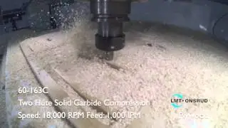 60-163C Solid Carbide Compression Cutting Plywood Video by LMT Onsrud
