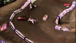 Kevin Windham's Hard Crash at Indianapolis Supercross 2012