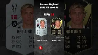 RASMUS HOJLUND BEST VS WORST CARD IN EVERY FIFA! (10-25) #eafc#hojlund #manchesterunited #england
