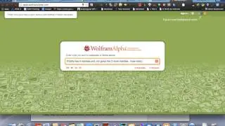 Wolfram Alpha word problems