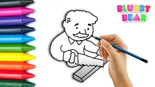 Como dibujar un Carpintero | how to draw a carpenter