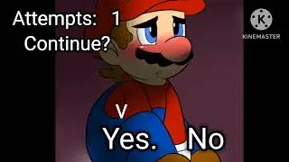 New Super Mario 64 (English SNES Bootleg) Continue and Game Over Screen
