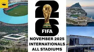 November 2025 UEFA World Cup Qualifiers - All Stadiums