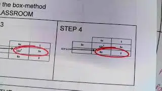 Algebra 1: Class Activity: Factoring using the Box-Method