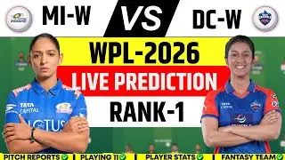 DC-W VS MI-W 14TH MATCH  Dream11 Prediction, DC VS MI WPL-2026 LIVE PREDICTION TODAY