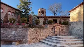 The Monastery of Great Meteoron WALKING TOUR  |  Orpheus Odyssey - Legends on Strings  [ 4K video ]