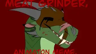 Meat grinder animation meme ( Tw : slight blood / bright colors )