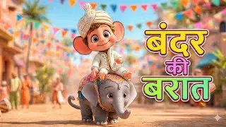 Bandar Ki Barat 🐒 | Bandar Mama Song Cartoon | बंदर की बारात | bandar wala achha achha cartoon 