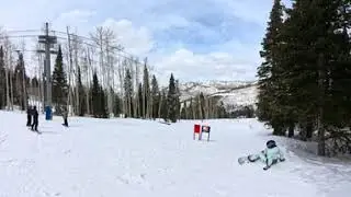 [VR] Snowboarding Crud 2025-03-30- Solitude Utah - e- Eagle to Trees Above Link