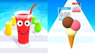 Ice Cream Rush vs Juice Run💥EPIC SpeedRun Challenge - All Levels Unlocked (Android,iOS)