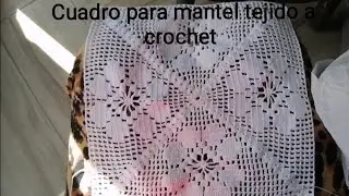 cuadro de flores para mantel de tejido a crochet en paso a paso parte 1