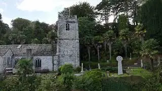 ST JUST - IN - ROSELAND CHURCH, CORNWALL - 8/9/2025 - DRONE WITH A VIEW - [4K] DRONE FOOTAGE