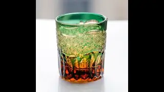 Lead free crystal whiskey glass