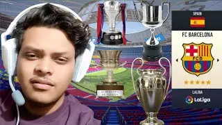 Managing Fc Barcelona until they win the treble l ralph ...!!!!