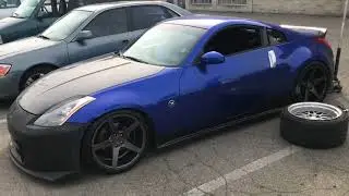Установка обвеса 350Z KBD и новых колес...
