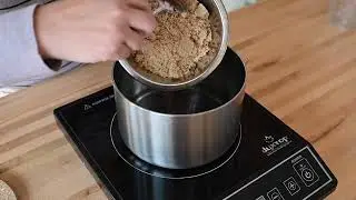 Matcha Bubble Tea - Making the Simple Syrup