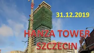 Budowa wieżowca Hanza Tower w Szczecinie Ulma Construction - 2019.12.31 /Construction of skyscrapers