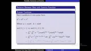 Mathematical Statistics lecture 30 Part 2