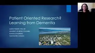 Patient Oriented Research? Learning from Dementia