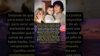 Lo que Paul McCartney hizo en secreto por Cynthia Lennon