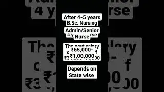 Nursing Officer/staff Salary in india B.Sc Nursing #neet