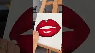 Sophie Hutchh Art Painting Red Lips With #oilpainting #art