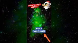 Рождественская елка в космосе? NASA обнаружило светящееся звездное образование 🎄🚀 #шорты