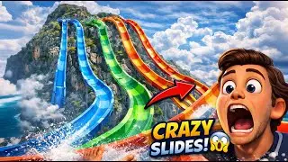 Ultimate Waterpark Build 😄 All Slides Review & Test | Planet Coaster 2