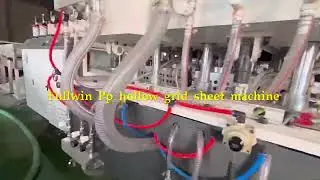PP corrugated hollow sheet extrusion line production machinery 008617669639826