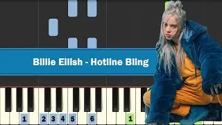 Billie Eilish - Hotline Bling | VERY Easy Piano Tutorial
