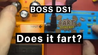 Playing the BOSS DS1 how it was meant to be played - The Fart machine experience 