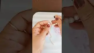 DIY earings making at home #diy #earingsmaking #hoopearrings #whiteaccessories